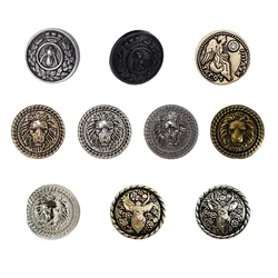 1 sets Lion Metal Buttons Set for Suit Blazer Jacket Sport Coat DIY Crafts Fabric