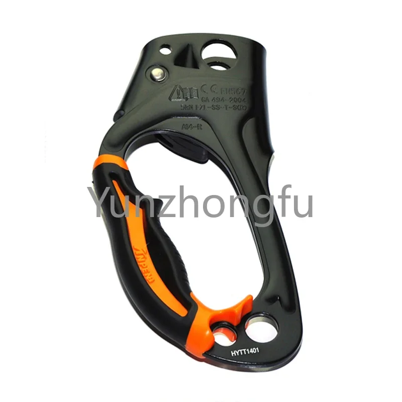 

Handled rope clamp for ascents