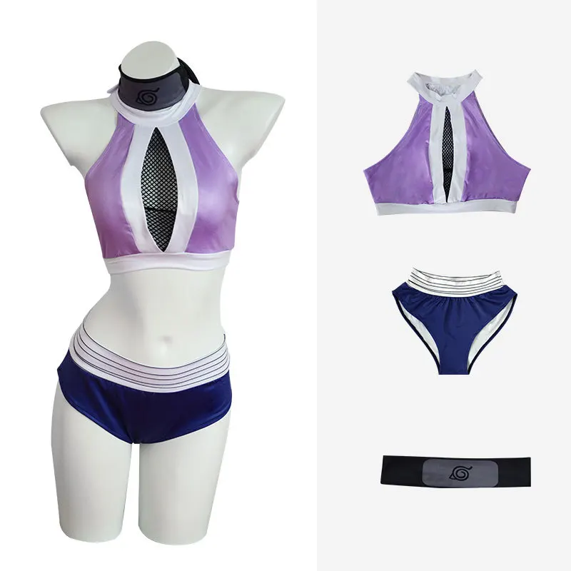 Hyuga Hinata Shippuden anime game cosplay traje de baño sexy para mujer trajes de baño traje de Carnaval de Halloween
