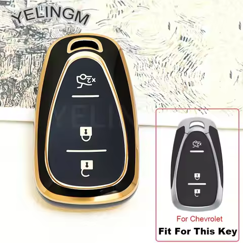 For Chevrolet Cruze Spark Sonic Camaro Volt Bolt Trax Malibu Onix Equinox Orlando Blazer Traverse Shell Fob Car Key Case Cover