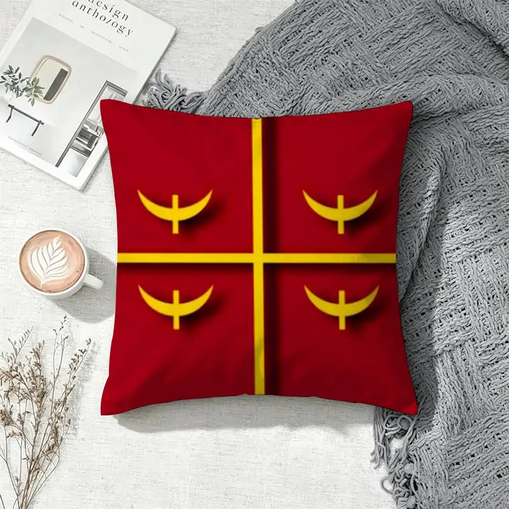 Ottoman flag  Double-Sided Printed Cushion Cover Bedroom Bedside Sofa Pillow Case