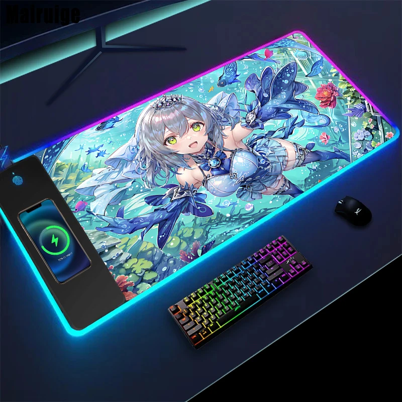 

Mouse Pad Wireless Charging Narcissus Mermaid Yugioh Playmat Desktop Accessories Desk Mat Setup Gaming Mouse Mat Anime Gamer Rug