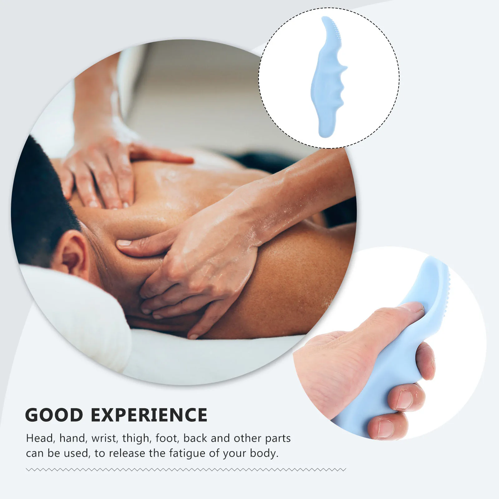 

Silicone Thumb Massager Tools Daily Manual Massagers Reusable Ergonomic Acupoint Small Neck Body Professional Convenient Massage