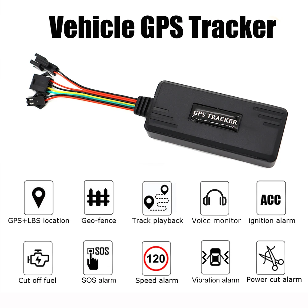 CY06 2G Vehicle 8pin GPS TrackerProtocol Car Motorcycle GPS Positioner APP Positioning Remote Fuel Cut Microphone SOS