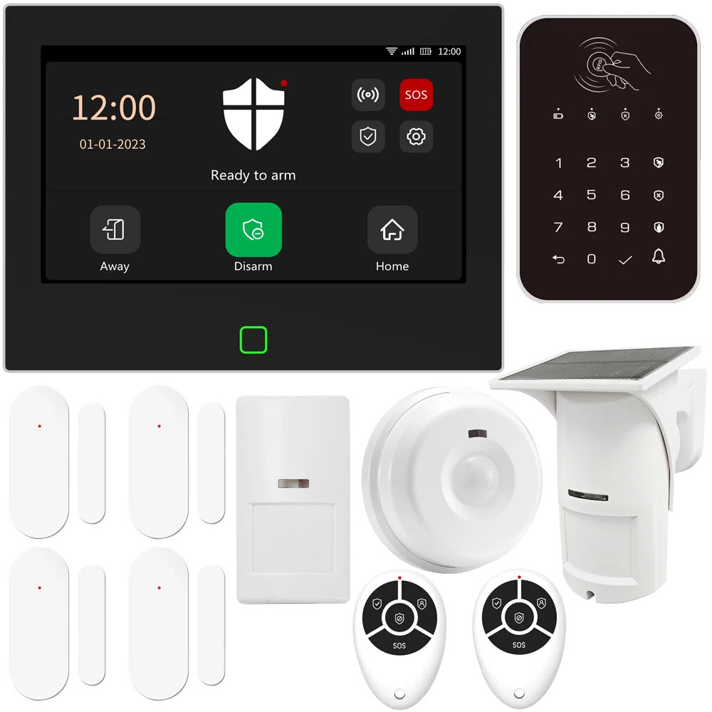 Wifi Smart Tuya Home Burglar 4g Gsm نظام إنذار أمان ذكي مع إنذار انقطاع التيار المتردد #3