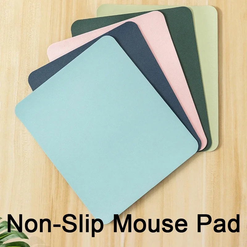 PU Mousepad Creative Universal Anti-slip Mouse Pad Leather Gaming Mice Mat Desk Cushion Fashion Comfortable For Laptops Computer