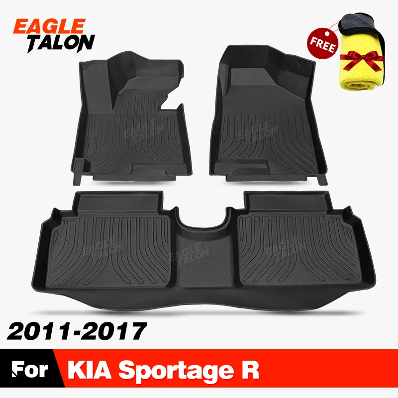 All-Weather TPE Floor Mat For KIA Sportage R 2011-2017 2016 2015 2014 2013 2012 Carpet Cover Auto Interior Protector Accessories