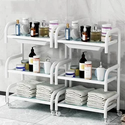 Carrito pequeño de herramientas para peluquería, mueble auxiliar de hierro para salón de belleza, pedicura, ruleta estética, almacenamiento para Hospital y Bar