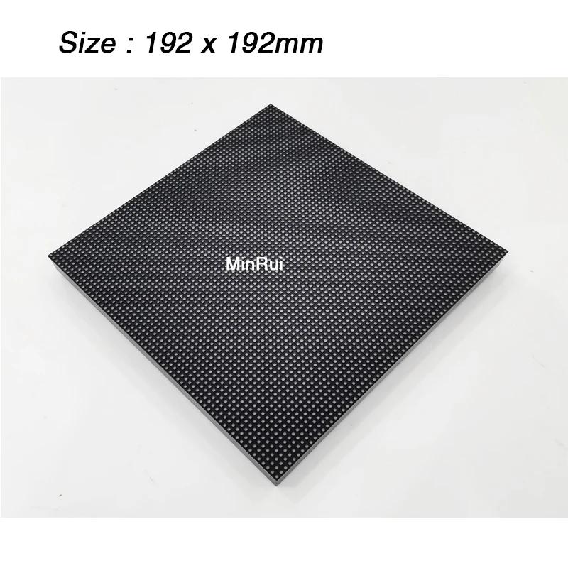 MinRui-Panneaux d'écran LED pour documents complets, TV murale vidéo intérieure, technologie RVB SMD 3 en 1, 64x64pixels, 192x192mm, HUB75, P3