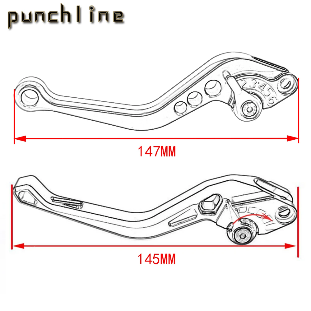 Fit  VTR1000F FIRESTORM 1998-2005 Brake Handles For VTR 1000 F  FIRESTORM Clutch Levers view 3