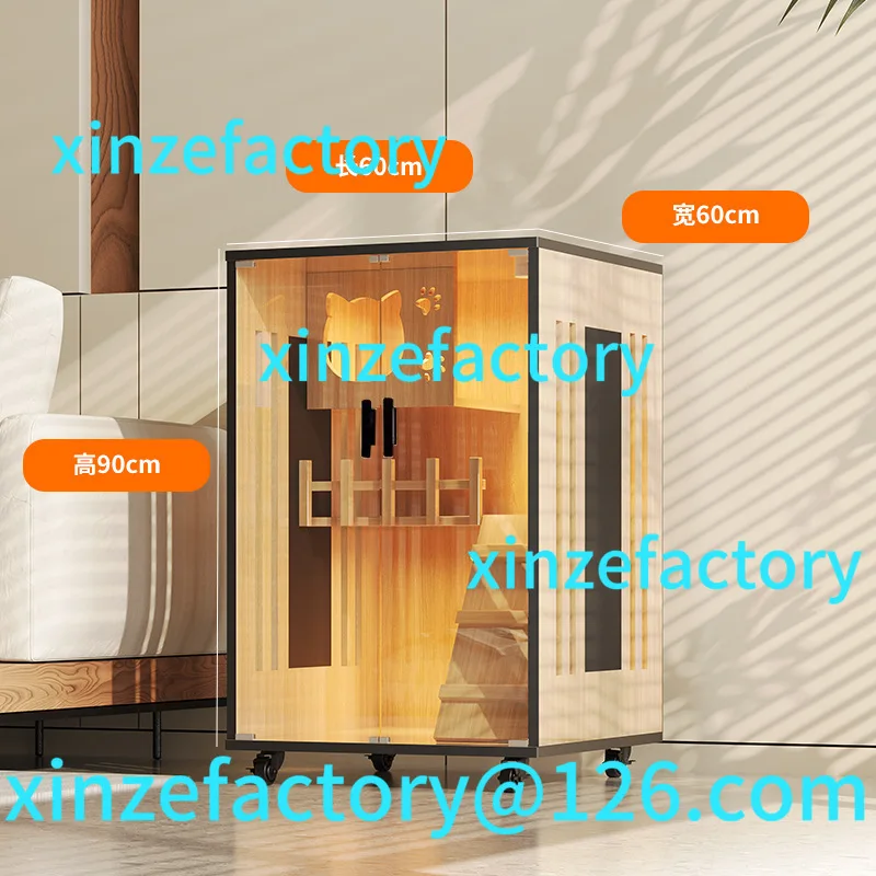 Customizable Cat Villa Wooden Large Space Multi-layer Cage Cat House Home