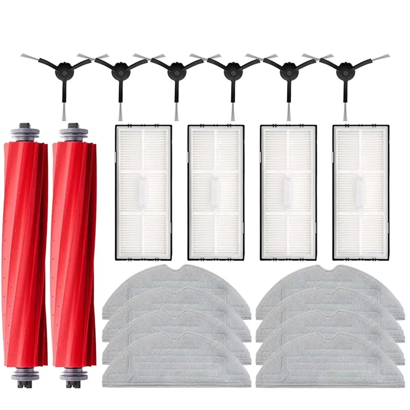 A94E-For Roborock S7 Maxv Ultra S7 Pro Ultra Robot Vacuum Replacement Parts Mop Hepa Filter Dust Bag تنظيف فرشاة دوارة، B