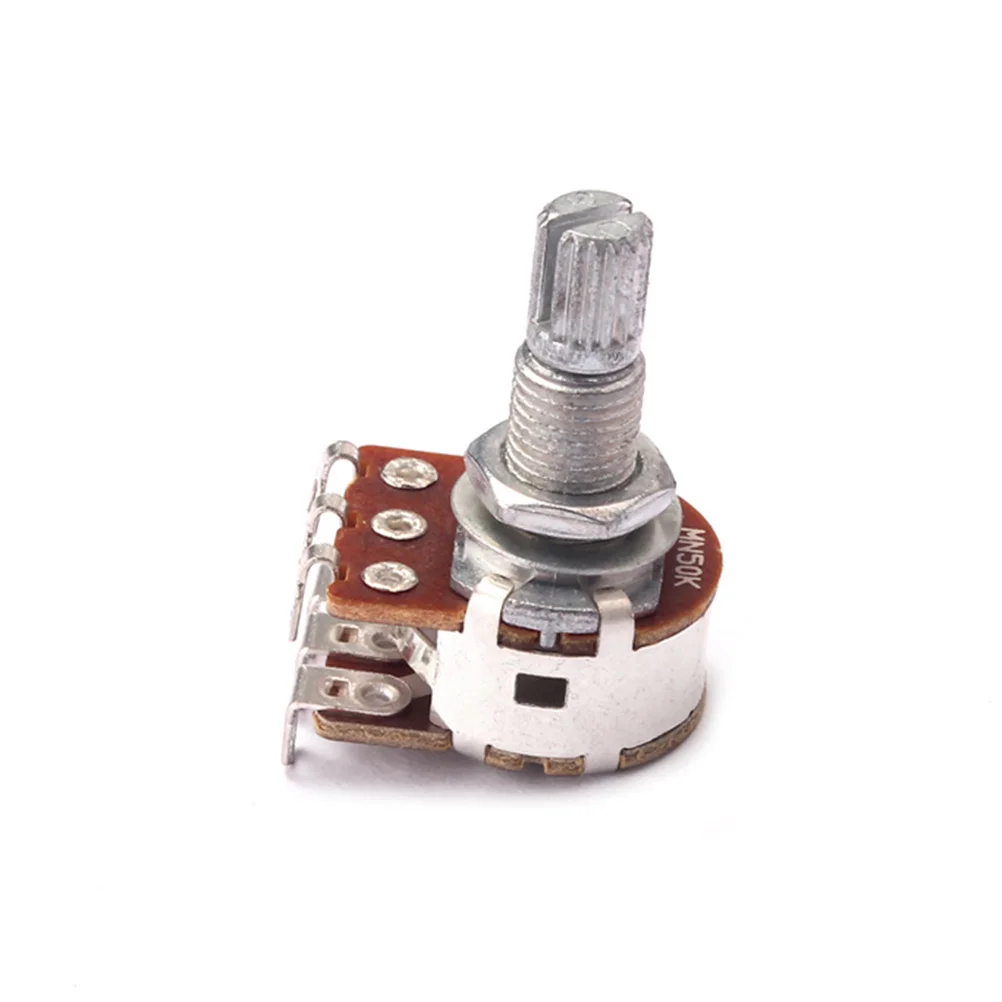 

Electric Potentiometer Ohm Pickups Rotary Audio Tone Control For Guitar Amp Mn50K Solder Lugs