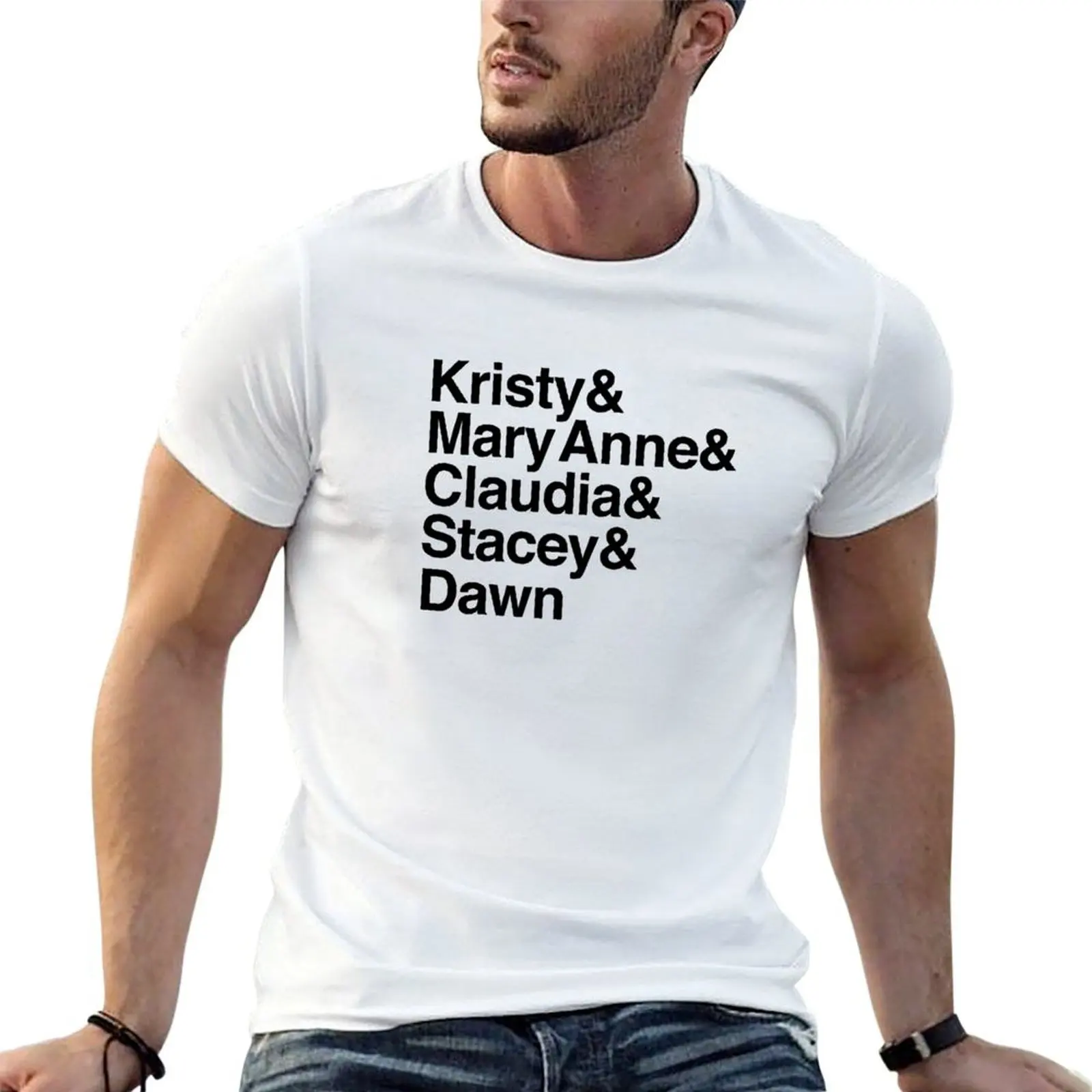 

Babysitters Club Helvetica Names (Original 5) T-Shirt funny t shirts man cotton t shirt pack man t shirt graphic T-Shirt