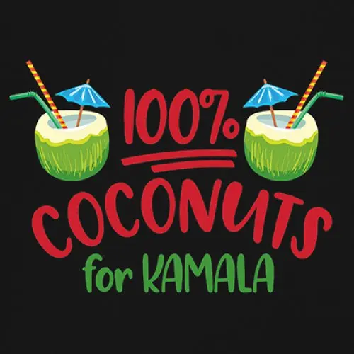 100% Coconuts for Kamala Long Sleeve T-shirt Harris 2024 President I'm Speaking