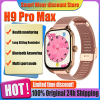 LAXASFIT H9 Pro Max 2025 New Smartwatch Dial to Answer Call Heart Rate Blood Oxygen Sleep Monitoring Sports Smart Watch