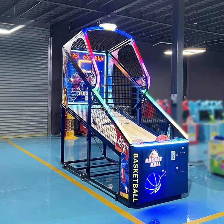 New Indoor Commercial Street Hoops Token Coin Operated Arcade Machine Shooting Basketball Electronic Games