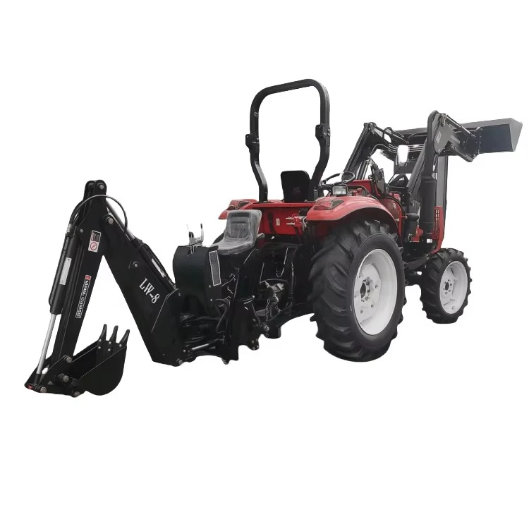 4x4 Farm Wheel Tractor with Rear Hole Digger on Sale Towable Backhoes New Condition Loader Machine with Core Pump Component