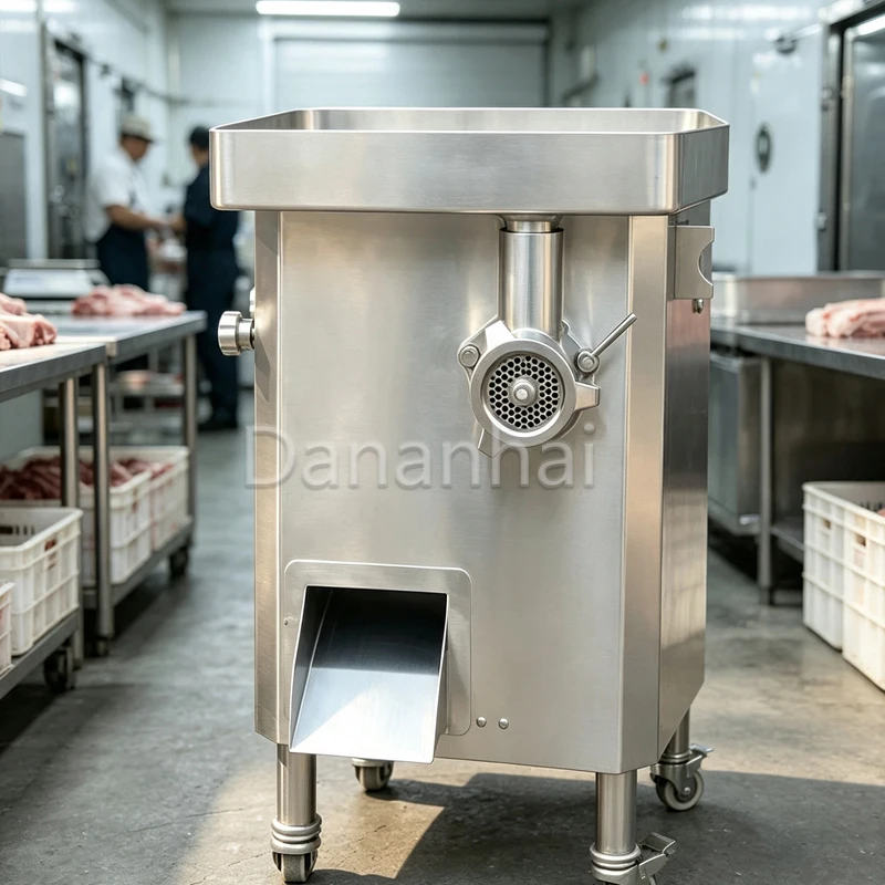 0.75/1.1kw Meat Mincer & Slicer Stainless Steel Commercial Electric Meat Cutting Machine For Butcher Store