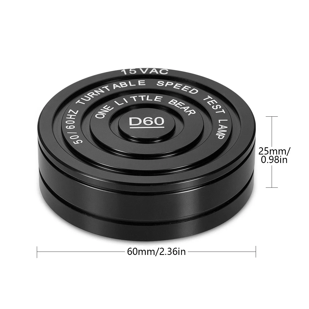 Nobsound 50/60Hz Stroboscopic Speed Strobe Light+Tachometer Disc for Turntable LP Records Phonograph Player Accessories