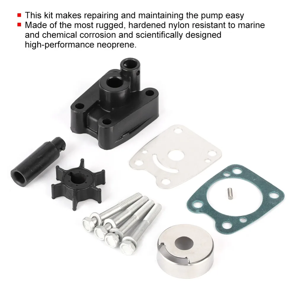 6E0-W0078-A2 Outboard Water Pump 6E0-W0078-00 Impeller Kit Water Pump Impeller for Yamaha 4hp 5 hp 2 str outboard 4A 5C