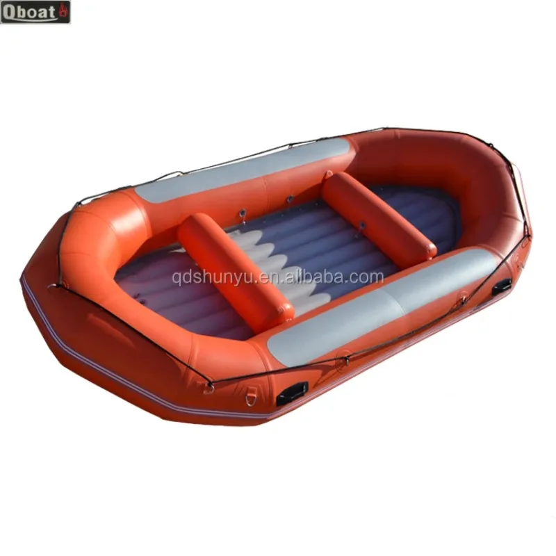 CE Wholesale 1.8mm PVC Self-Bailing Bottom Whitewater Raft Stable And Lightweight Inflatable For Drifting