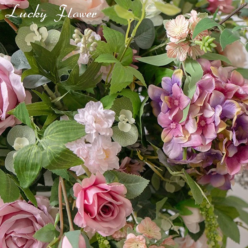 Imagem -05 - Floresta Plantas Artificiais Simulação Flores Decoração do Casamento Mesa Centerpiece Estrada Levando Flower Ball Decoração de Pano de Fundo