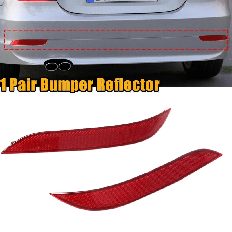 1 Pair Rear Bumper Reflector Light Left & Right 63146915039 63146915040 Replacement For BMW 5 Series E60 2004-2007