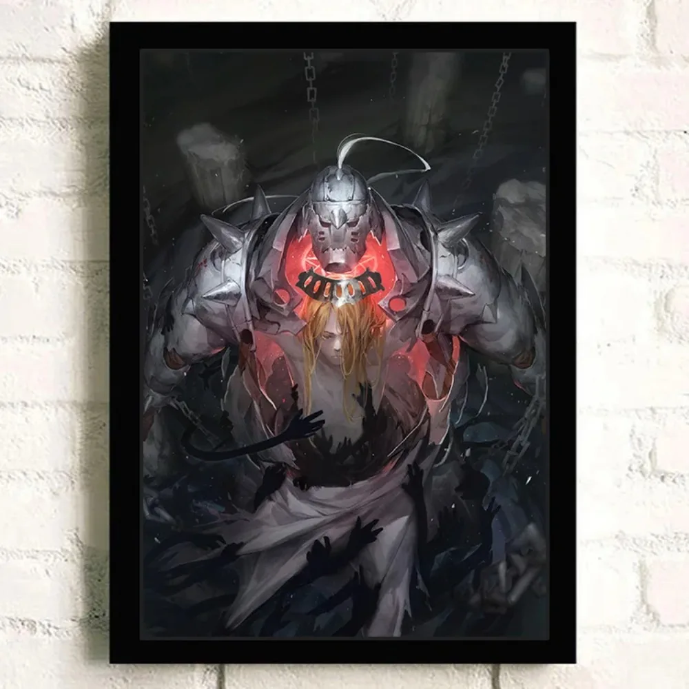 Fullmetal Alchemist Japanese Action Anime Cartoon Quality Canvas Painting Posters Kids Room Living Wall Art Home Decor Picture