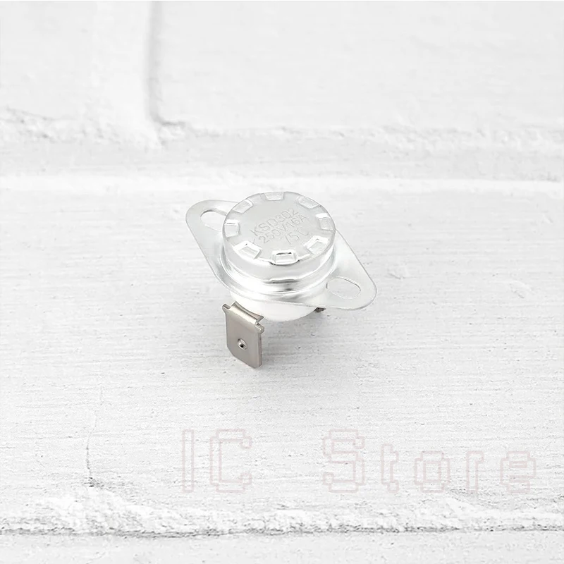 20 peças ksd302 16a 250v interruptor de temperatura normalmente aberto sem termostato cerâmico 40 55 65 75 90 100 110 120 140 150 180 190c