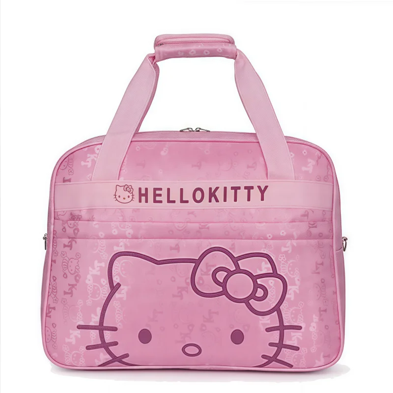 

Sanrio Hello Kitty Multi-functional Luggage Bag Student Large-capacity Storage Backpack Short-distance Travel Bags Shoulder Bag