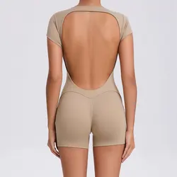 New Summer Yoga Suit Fitness Sports Set Women Bodysuits Sexy Gym Set Women Training Rompers Workout Jumpsuit Female Sportswear