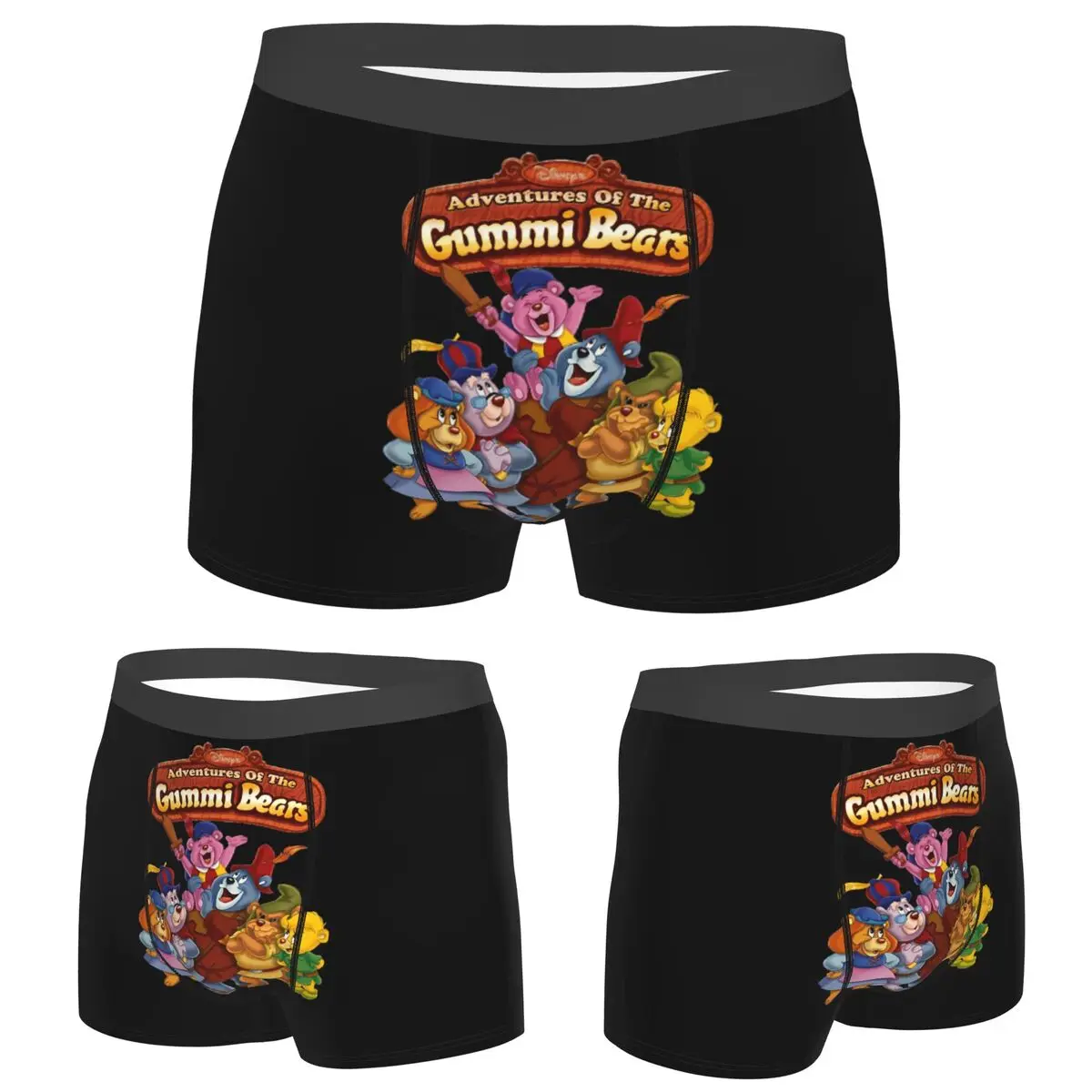 

Трусы-боксеры, шорты Gummi Bears для фанатов, мужские мягкие трусы для Homme, мужские подарки бойфренду