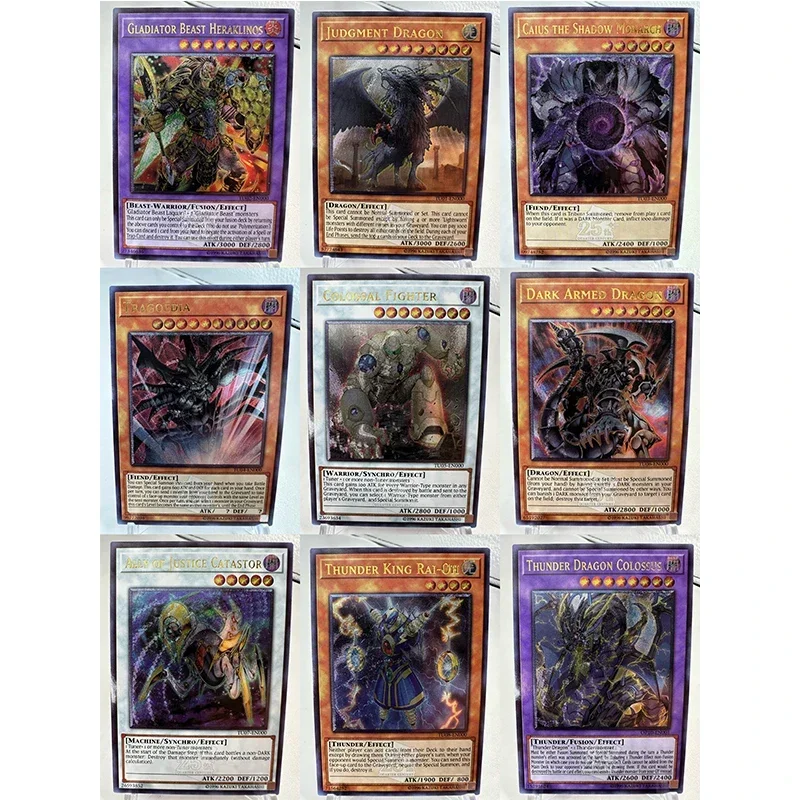 DIY Yu-Gi-Oh! Sky Striker Ace Arceus 7th UTR English Version 36pcs Original Self-made Rough Flash Series Set Anime Game Card