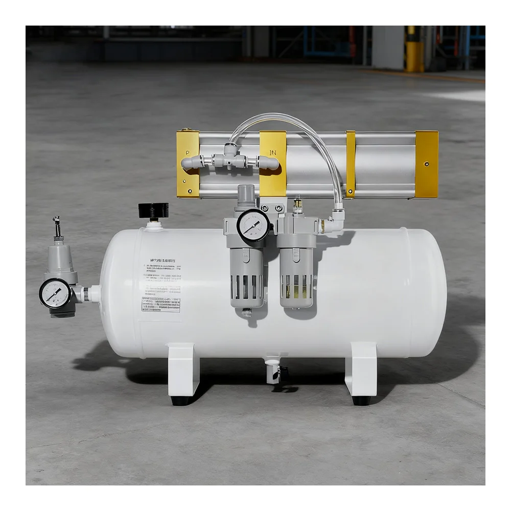 YCP-03-G Complete Set 3:1 Air Booster Cylinder With 20L Air Tank 3 Times Boost Pneumatic Intensifier Full Accessories