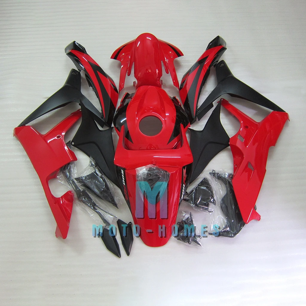 

DIY CBR600RR F5 07 08 Motorcycle Fairing Kits For Honda CBR 600RR 2007 2008 Red Black ABS Plastic 100% Injection Rebuild Bike