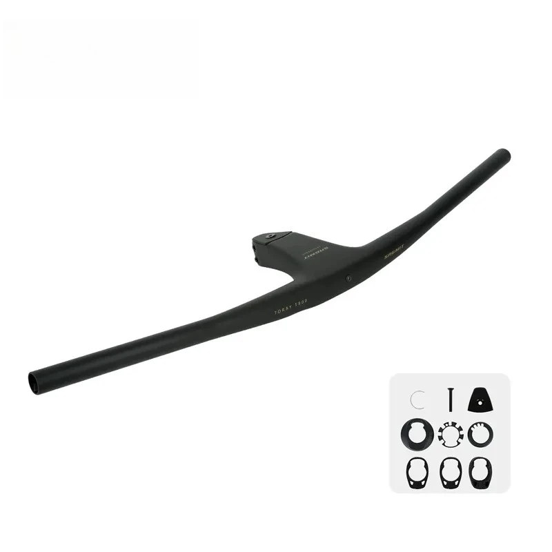 T800 Carbon Fiber Integrated Handlebar Ultralight Full Internal Routing XC Competitive Mountain Bike Bar