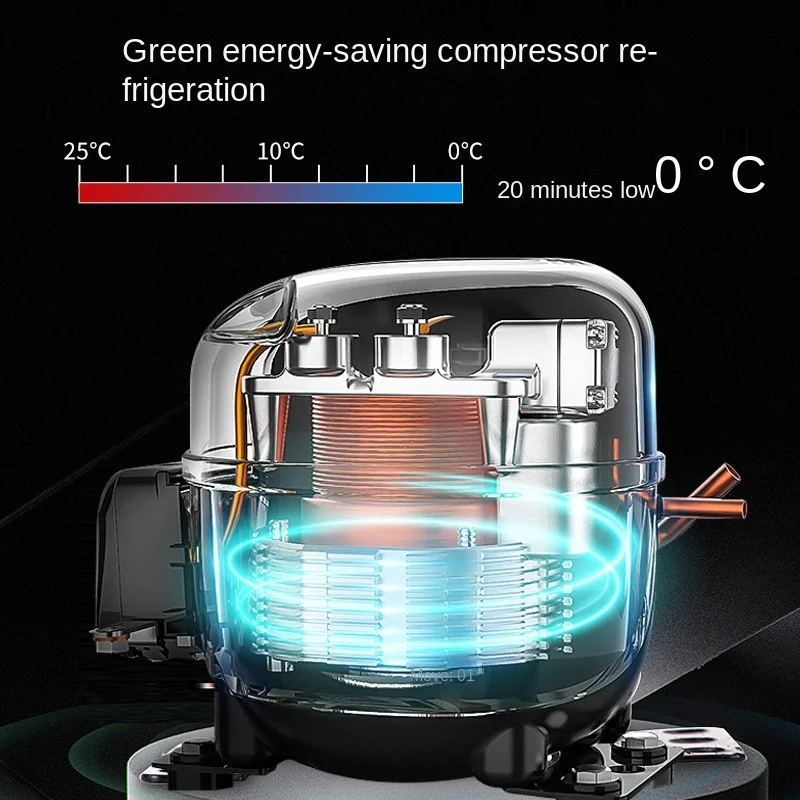 Новый компрессор 12 В, холодильник, холодильник для дома и автомобиля, портативный инверторный компрессор, автомобильный холодильник, морозильные камеры