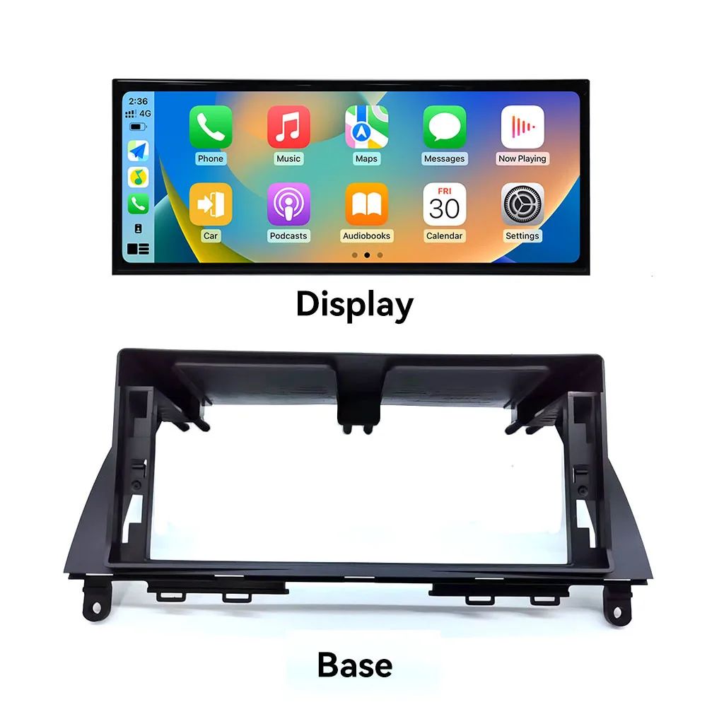 15.8 بوصة أندرويد 14 CarPlay راديو السيارة لمرسيدس بنز C W204 2008-2010 شاشة تعمل باللمس مشغل وسائط متعددة لتحديد المواقع والملاحة DSP BT