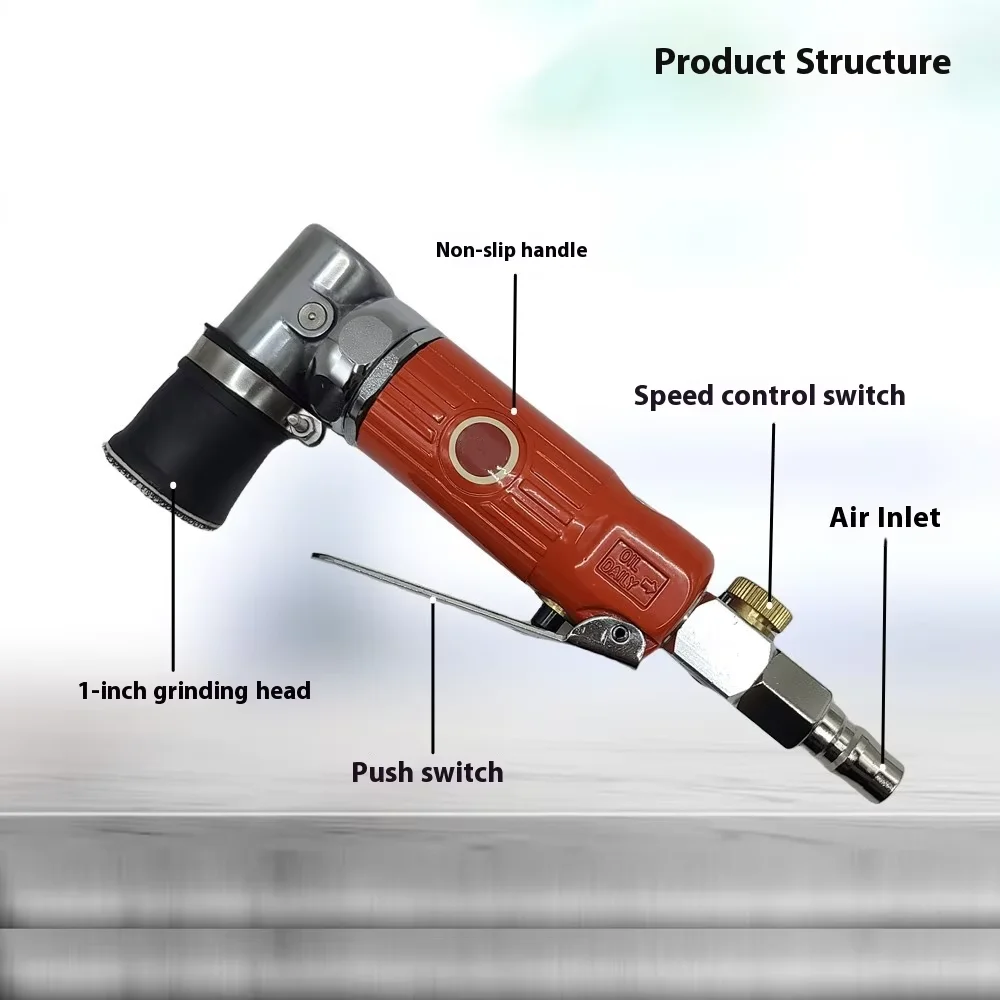 3125 Industrial Grade 1 Inch Pneumatic Point Mill Vibration Polishing Machine Dust Defect Grinding Sanders
