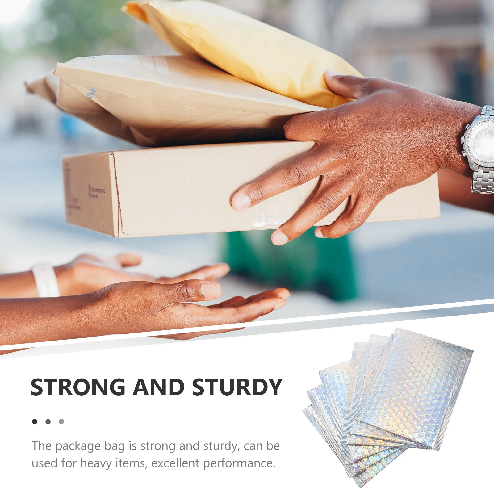 16 قطعة من أكياس الشحن اللاصقة القوية المقاومة للماء للملابس ومغلفات التسليم وأكياس البريد