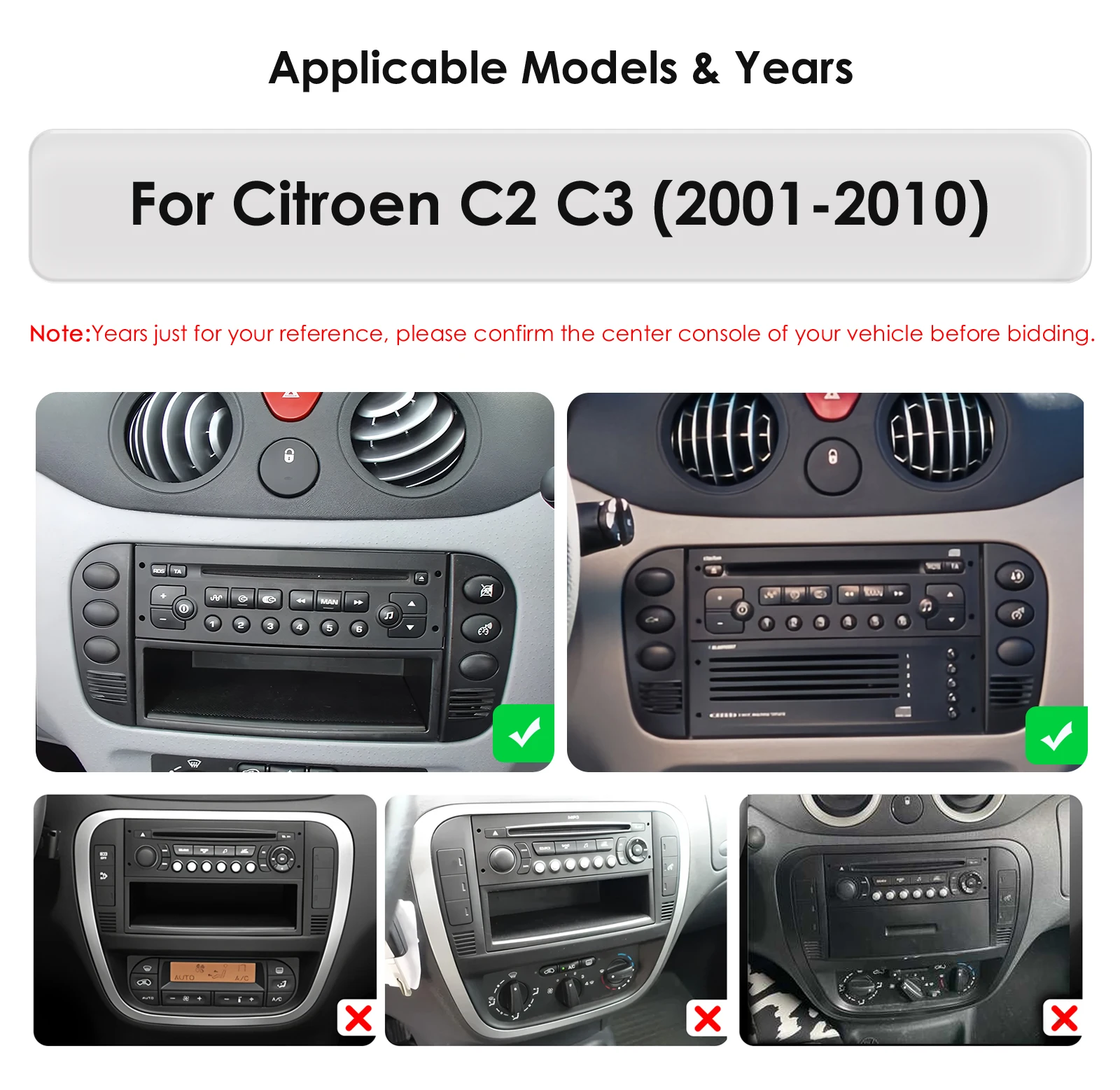 Hizpo 9 inch Multimedia For Citroen C2 C3 2001 2002 2003 - 2010 Android Auto Car Radio Player GPS Navigation Carplay QLED Screen