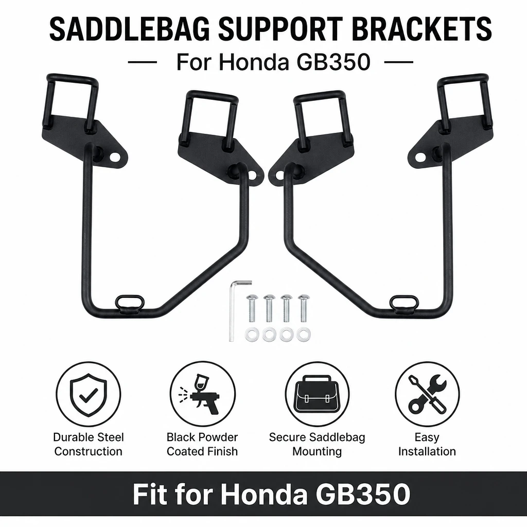 Motorcycle Saddlebag Support Brackets Side Bag Mounting Holder Luggage Rack Fit For Honda GB350 2021-2023