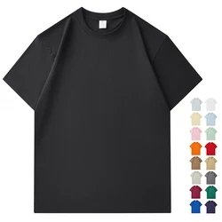 100% Katoenen Zware Gewicht T-Shirts Unisex Groothandel Bulk Basis 250 Gsm Katoenen T-Shirt Man Premium Oversized T-Shirt Homme Coton