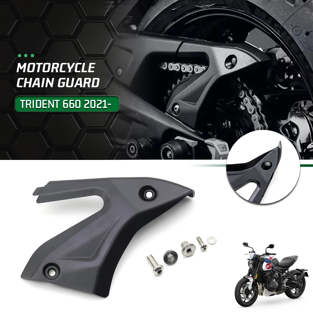 Motorcycles Chain Guard Cover Sprocket Protector For Trident660 Trident 660 2021- Rear Swingarm Chain Guide Slider Cover