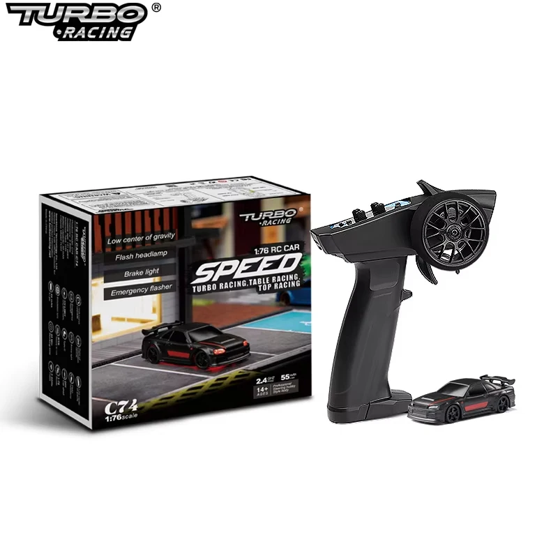 

Turbo Racing 4CH 2,4 ГГц 1:76 C74 Спортивная радиоуправляемая машина RTR Kit Мини Полностью пропорциональный пульт дистанционного управления Игрушки для детей и взрослых Подарок