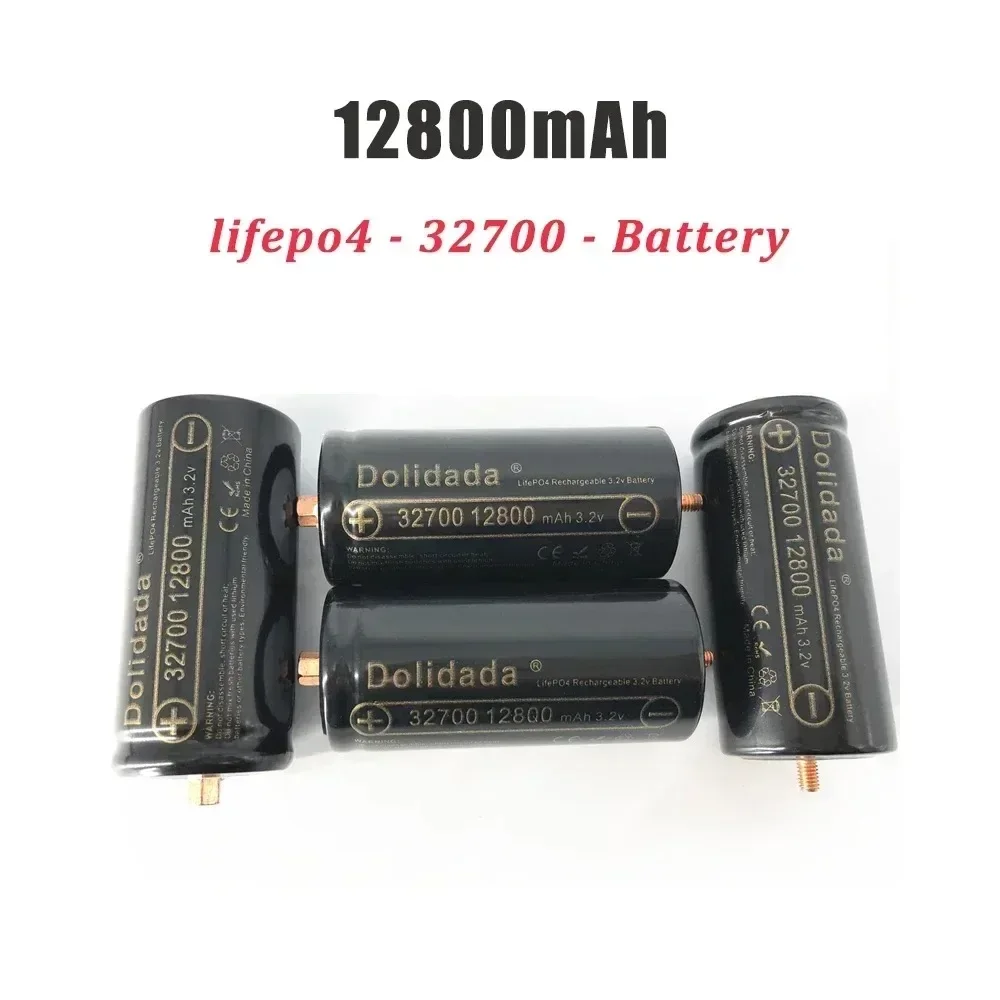 32700 Original 3.2V Lifepo4 Battery 12800mAh Rechargeable Battery Professional Lithium Iron Phosphate Power Battery with Screws