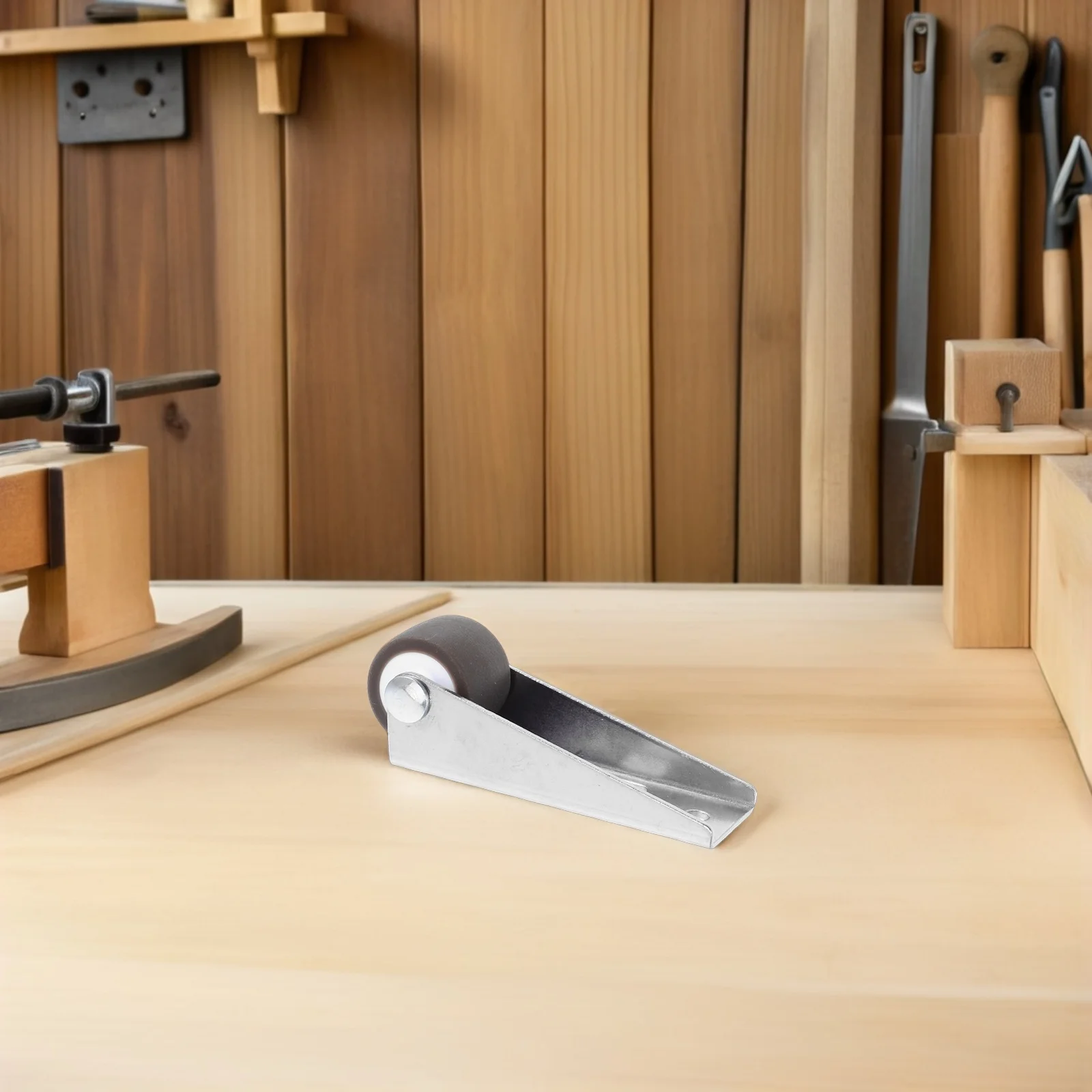 4 قطعة 0.8 بوصة المطاط كتم عجلات انزلاق الباب دعم عجلة عدم الانزلاق استبدال خزانة باب الحظيرة بكرات الأثاث الأجهزة #5