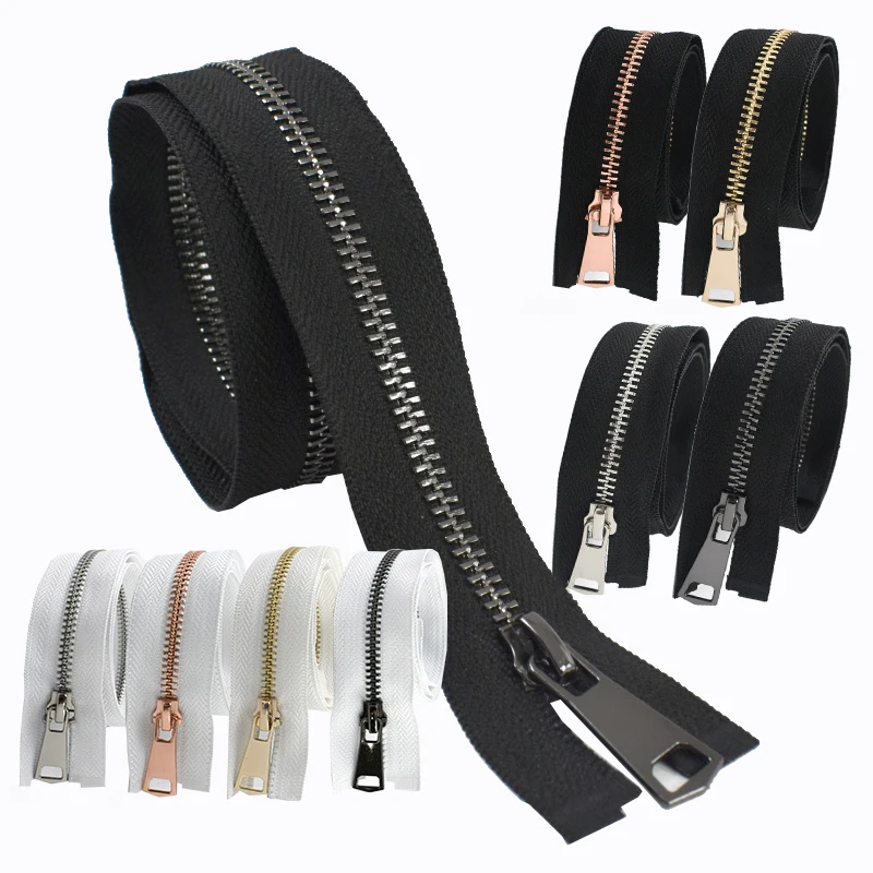 

10P 15-80cm 5# Sewing Metal Zippers Clothes Bag Closure Zip Jacket Knapsack Zipper Coat Wallet Zips Repair Kits DIY Accessories