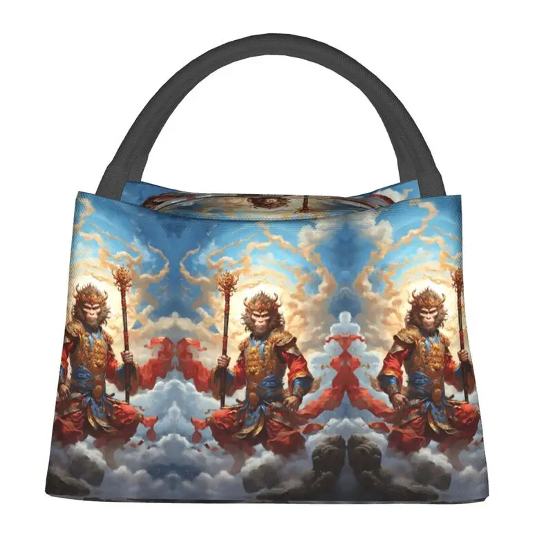 Custom Black Myth Wukong Insulated Lunch Bag for School Office Leakproof Thermal Cooler Lunch Box Women